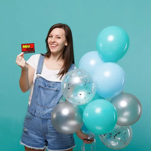 Miniatura 3 de Neo LOONS® 100 globos de látex de 5 pulgadas, color rubor pastel, ideales para niños, cumpleaños de adultos, bodas, recepciones, baby showers