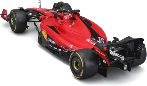 Miniatura 4 de May Cheong B18-16812L Bburago Formula 1 Ferrari SF-23 Leclerc con casco 2023 Die Cast Car, rojo