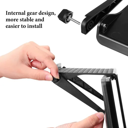 Miniatura 4 de Blulu Estante superior de TV de 2 piezas, estante ajustable para monitor de TV, soporte superior para soporte de teléfono celular, cajas multimedia