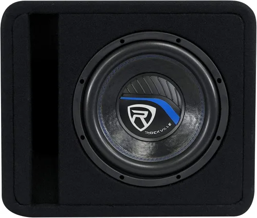 Miniatura 2 de Rockville VS10K54 - Caja de subwoofer de 10 pulgadas K5 de 1200W para coche, recinto ventilado precargado, 4 Ohm, 600W de programa/300W RMS, MDF