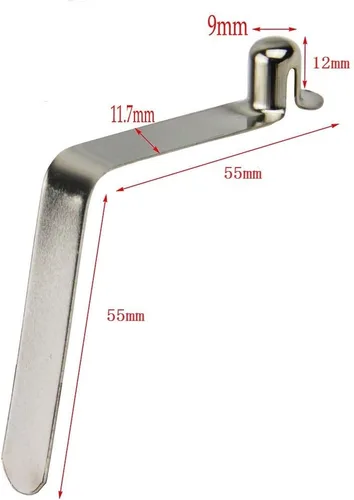 Miniatura 3 de UP100 50 clips de un solo botón de 0.118 in, 0.157 in, 0.197 in, 0.236 in, 0.276 in, 0.315 in, 0.354 in, clip de resorte a presión, clips de resorte