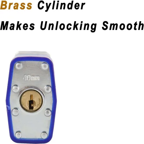 Miniatura 6 de SEPOX Trinity Candados con igual llave para exteriores, cuerpo de acero laminado reforzado de alta resistencia de 1-9/16 pulgadas 1.575 pulgadas
