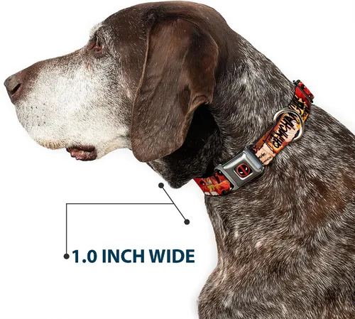 Miniatura 6 de Collar de perro hebilla de cinturón de seguridad Deadpool Kills Deadpool 2 cubierta Dynamite Chimichanga 9 a 15 pulgadas 1.0 pulgadas de ancho