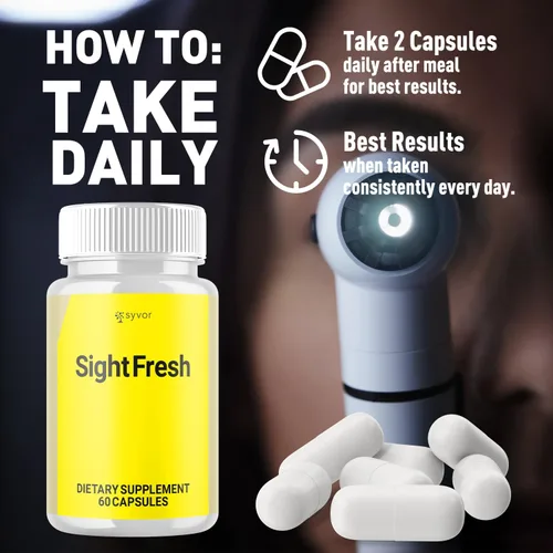 Miniatura 5 de Sight Fresh - Cápsulas Sight Fresh Advanced Vision Support Puills - Cápsula natural SightFresh que apoya la salud y el bienestar de los ojos