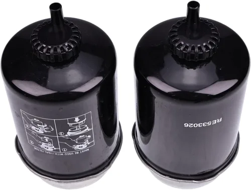 Miniatura 6 de IEQFUE 2 filtros de combustible RE533026 233-9856 compatibles con John Deere 318D 323D 326D 332D 333D 244J 304J 324J Perkins MP10326 MP10325