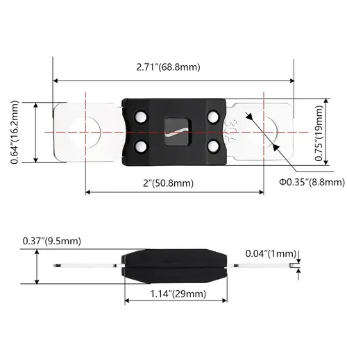 Miniatura 5 de Fusible MEGA/AMG de 32 V 30 A, montaje de perno de alta corriente automotriz de 30 amperios para automóviles, camiones, vehículos de construcción