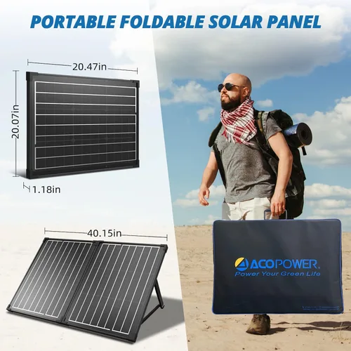 Miniatura 2 de ACOPOWER Kit de panel solar portátil de 100W (expansión 100W)