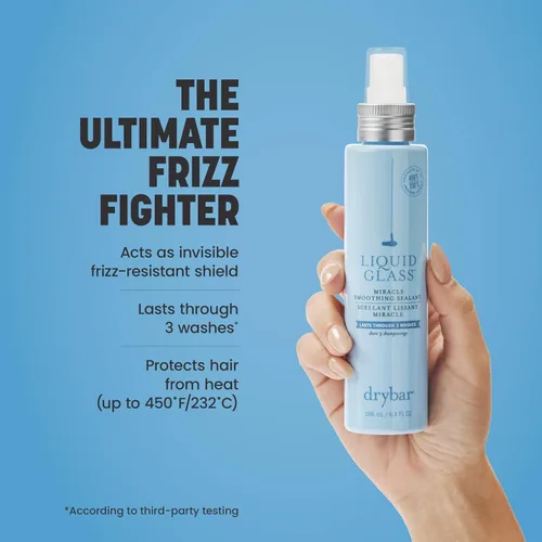 Miniatura 3 de Drybar Liquid Glass Moisture-Rich Miracle Smoothing Sealant Heat Protectant for Hair, Lasts Through 3 Washes for Long-Lasting Frizz Resistance and