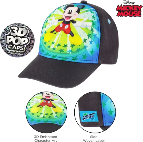 Miniatura 3 de Disney Boys Baseball Cap Mickey Mouse Adjustable Toddler Hat Ages 2-4 Or Boy Hats for Kids Ages 4-7