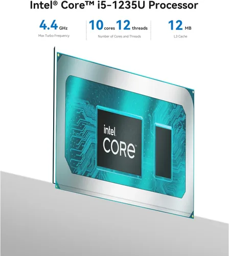 Miniatura 2 de Beelink Mini PC EQI12, Intel 12ª generación Core i5 1235U (10C/12T) hasta 4.4GHz, Mini computadora 32GB DDR4 RAM 500GB SSD, pantalla dual 4K, Dual