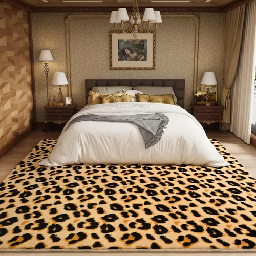 Miniatura 138 de Amearea Alfombras modernas para dormitorio, sala de estar, alfombra de espuma viscoelástica gruesa de 4 x 6 pies, alfombra de espuma viscoelástica
