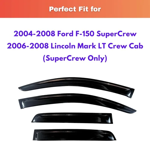 Miniatura 35 de KPY Visor de ventana compatible con Kia Soul 2009-2013, Protector contra lluvia de 4 unidades, deflectores de ventilación de ventana lateral