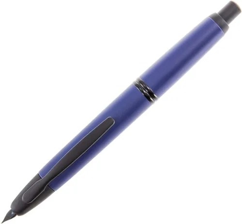 Miniatura 26 de PILOT Vanishing Point Collection - Pluma estilográfica retráctil, color azul carbonesco con detalles de rodio, tinta azul, punta fina (60149)