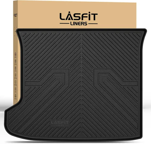 Miniatura 18 de LASFIT Tapete de carga y respaldo para Nissan Armada/Infiniti QX80 2019-2024, TPE para todo tipo de clima, ajuste personalizado, fácil de limpiar
