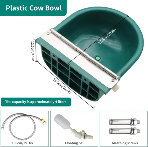 Miniatura 2 de Recipiente automático de agua, bebedero para ganado para ganado, perro, caballo, cabra, oveja, cuenco de agua potable para animales al aire libre