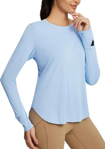 Miniatura 127 de BALEAF - Camisetas de sol de manga larga para mujer, con FPU 50+, para senderismo, ligeras, de secado rápido, protección contra rayos ultravioleta