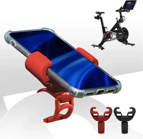 Miniatura 9 de Soporte de teléfono de silicona mejorado compatible con accesorios de bicicleta Peloton - Soporte para teléfono celular para bicicleta de ejercicio