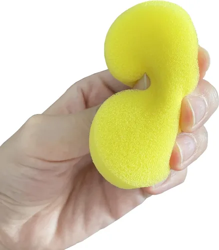 Miniatura 3 de 12 esponjas redondas de pintura WAFJAMF de 2.96 pulgadas de color amarillo, esponja de arcilla para pintura facial, manualidades