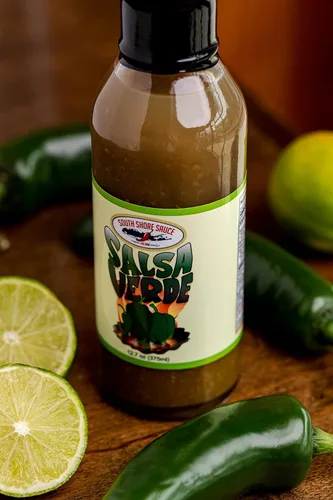 Miniatura 5 de SOUTH SHORE SAUCE Salsa picante gourmet SALSA VERDE suave picante con jalapeños sin gluten, dulce fresco y refrescante, sabor de una sola porción