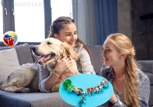 Miniatura 5 de Abalorio de concientización sobre el autismo para pulsera europea de bricolaje, plata de ley 925, dijes esmaltados, dijes Live Love Laugh Charms, I