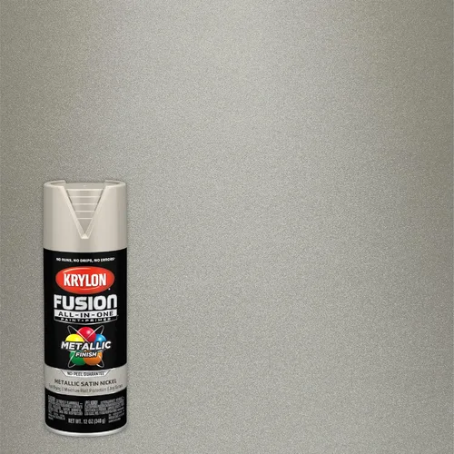 Miniatura 366 de Krylon Fusion - Pintura en aerosol adhesiva todo en uno para uso en interiores y exteriores, 12 onzas, aluminio