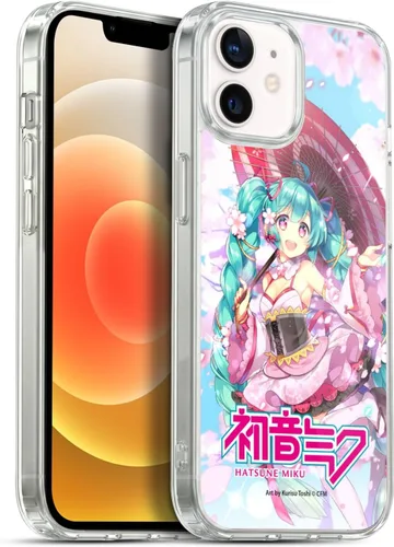 Miniatura 185 de Head Case Designs Licencia Oficial Hatsune Miku Gráficos Lindos Carcasa de Gel [Protección de Grado Militar] Compatible con Apple iPhone 7
