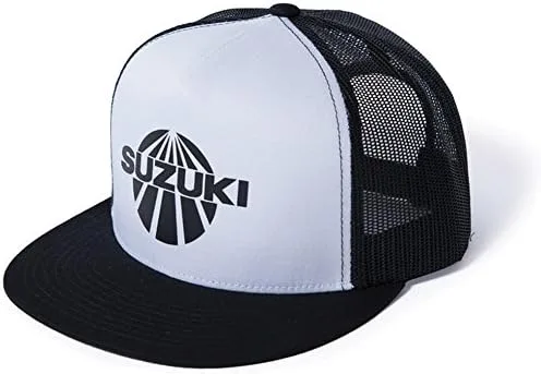 Suzuki Gorra de camionero con logotipo vintage 990A0-17150, Negro -