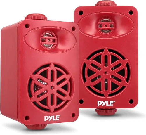 Miniatura 10 de Pyle USA - Par de altavoces para interiores y exteriores, sistema de altavoces de rango completo de 2 vías de 300 W, doble impermeable, 4 pulgadas
