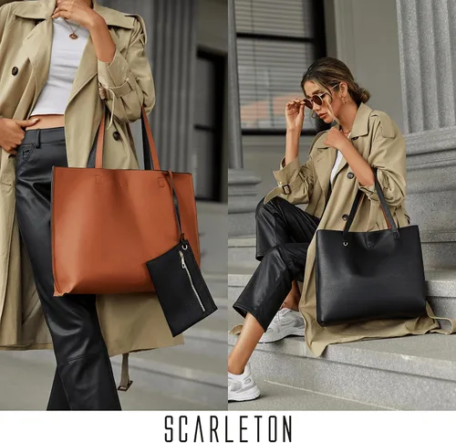 Miniatura 2 de Scarleton Leather Tote Bag for Women, Womens Purses and Handbags, Reversible Tote Bags for Women, Purses for Women, H1842