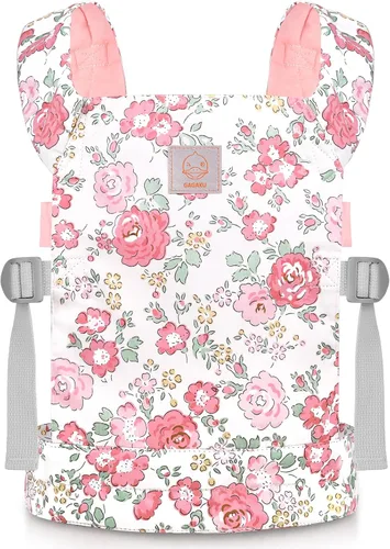 Miniatura 17 de GAGAKU Portabebés para Muñecas para Niñas Pequeñas - Juguete Portador de Animales de Peluche para Niños Pequeños - Flores de Cera Rosa
