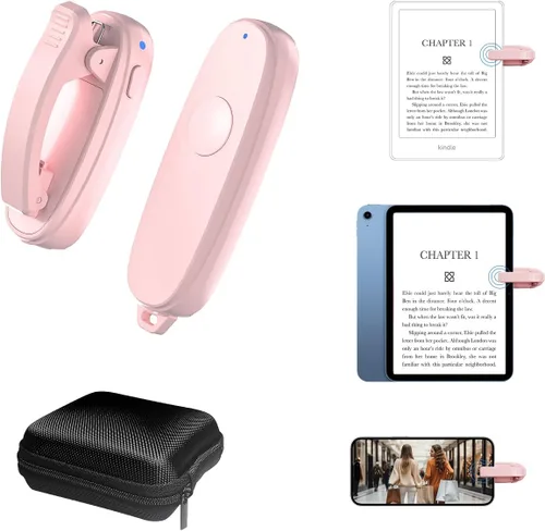 Miniatura 8 de Anillo giratorio de página Kindle: controlador de clic para un cómodo giro de página con una sola mano, diseño estilo anillo para leer en la cama