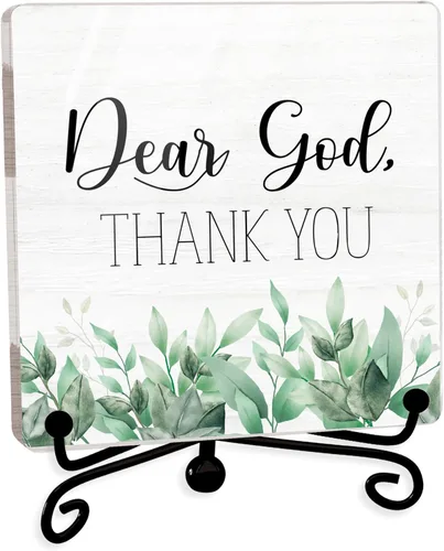Miniatura 21 de Decoración Inspiradora Cristiana para Escritorio, Letrero "Dios Todavía Está Escribiendo Tu Historia", Decoración de Escritorio para Oficina, Hogar