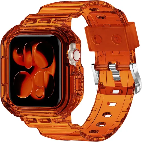 Miniatura 11 de XYF Compatible con correas cristalinas para Apple Watch de 1.929 in, 1.811 in, 1.772 in, 1.732 in, 1.654 in, 1.614 in, 1.575 in, 1.496 in, funda