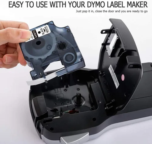Miniatura 6 de Oozmas Repuesto para DYMO LabelManager 150 160 280 420P 360D, compatible con Dymo D1 Label Maker Tape 45013 S0720530, cinta de administrador