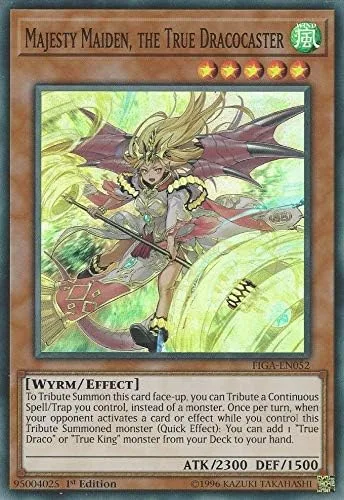 Yu-Gi-Oh! - Majesty Maiden, The True Dracocaster - FIGA-EN052 - Super Rare - 1ª Edición - Fists of The Gadgets