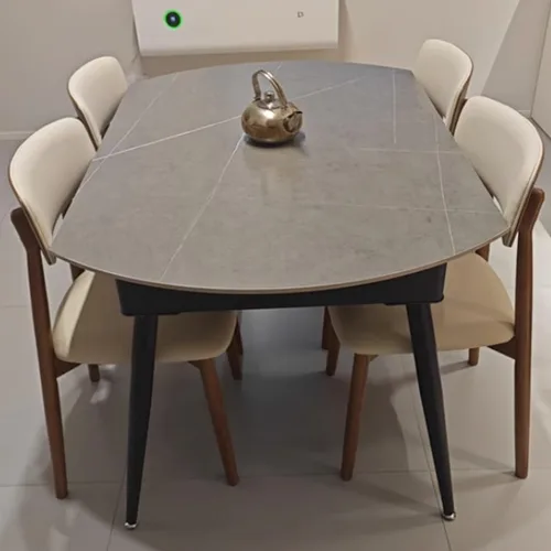 Miniatura 2 de YVYKFZD Solid Wood Dining Chairs, Kitchen Chairs Set with Curved Backrest, Leather Upholstered Dining Room Chair, Armless Living Room Chair, for