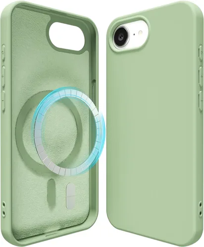 Miniatura 186 de oakxco Funda de silicona para iPhone 12 Pro Max, magnética, compatible con carga inalámbrica Magsafe, cubierta protectora de goma suave y delgada