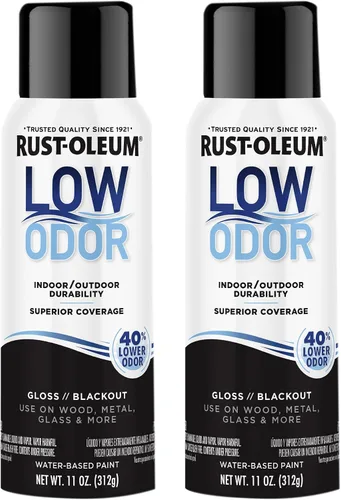 Miniatura 44 de Rust-Oleum Pintura en aerosol prémium de bajo olor, 11 onzas, concha marina brillante, paquete de 6 Seashell