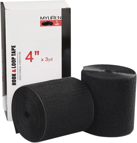 Miniatura 8 de MYUREN - Velcro en tejido para coser, estilo gancho y bucle de 3/4 pulgada, tiras de nailon no adhesivas en la parte posterior, cinta entrelazada