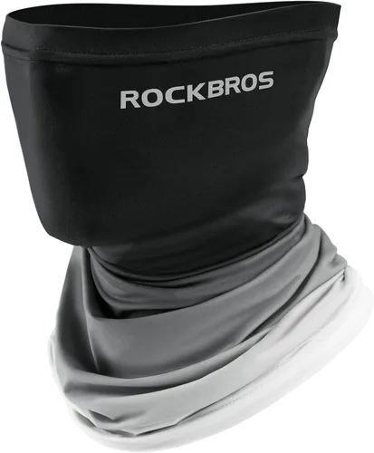 Miniatura 14 de ROCKBROS Polaina refrescante para el cuello, máscara facial, bufanda de pesca, cubierta facial para hombres y mujeres