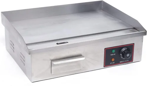 Miniatura 3 de Parrilla eléctrica comercial de 110 V 3000 W, parrilla eléctrica de Teppanyaki antiadherente, placa de cocina de 21 x 12 pulgadas, parrilla de mesa