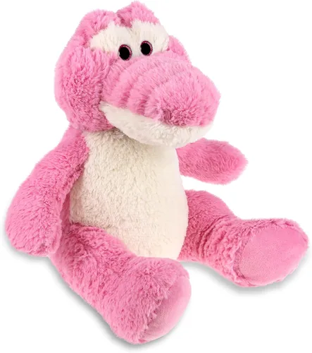 Miniatura 11 de DolliBu Animal de peluche de cocodrilo – Suave peluche abrazable de cocodrilo verde sentado adorable juguete de peluche, lindo regalo de animales