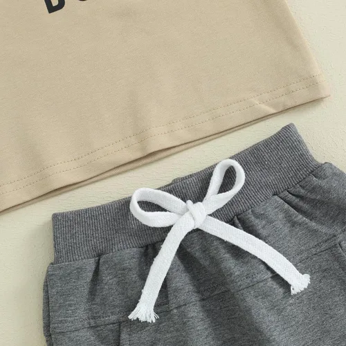 Miniatura 61 de Conjunto de camiseta de manga corta para bebé niño y niña, camiseta de manga corta, pantalones cortos casuales, ropa para recién nacidos, 6, 12, 18