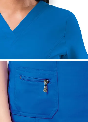 Miniatura 4 de Adar Pro - Ropa quirúrgica para mujer, con cuello en V elevado