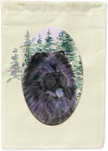 Caroline's Treasures SS8048GF Chow Chow - Bandera de jardín decorativa para patio exterior, obras de arte de patio, macizos de flores, tamaño de