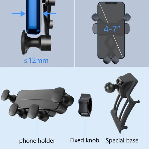 Miniatura 6 de Soporte para teléfono de coche para BMW X5 2014-2018, X6 2015-2019 SUV sDrive35i xDrive35i 40e 35d F15 F16 Accesorios de automóvil Decoración