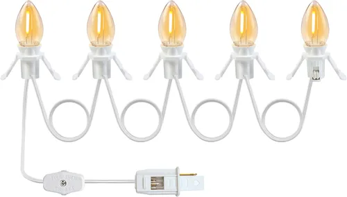 Miniatura 8 de KGC Paquete de 25 bombillas LED C7 para luces de Navidad, bombillas LED C7 irrompibles para luces de Navidad al aire libre, 0.6W, equivalente a 7W