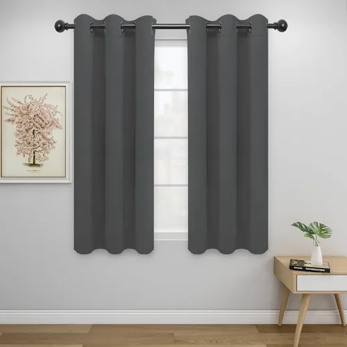 Miniatura 63 de Easy-Going - Cortinas opacas para dormitorio, aislamiento térmico sólido con ojales, cortinas de ventana para reducción de ruido, cortinas