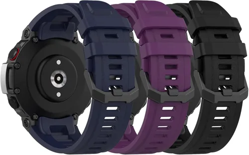 Miniatura 10 de E ECSEM Correa compatible con Amazfit T-Rex 2 - Correa de repuesto de silicona suave para reloj inteligente Amazfit T-Rex 2, accesorios