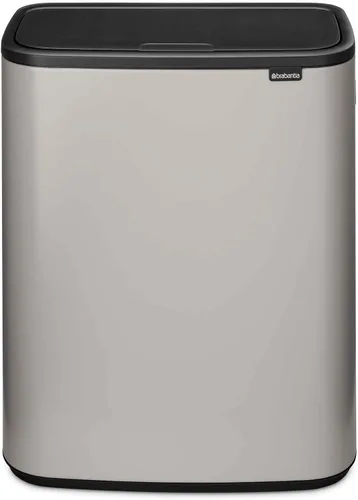 Miniatura 16 de Brabantia Bo Cubo de basura - 1 cubo interior de 9.5 galones (acero mate FPP) cubo de basura para residuos/reciclaje, compartimento extraíble +